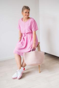 Viskose Crash - uni, pink